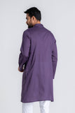 Men’s Panjabi : Purple & White