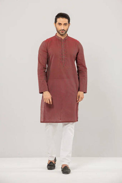 Men's Panjabi : RED OXIDE