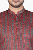 MEN'S PANJABI RUBI RED