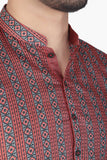 MEN'S PANJABI RUBI RED