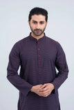 Men's Panjabi : Sky Blue & Black Red