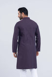 Men's Panjabi : Sky Blue & Black Red