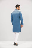 Men's Panjabi ( slim fit ) : Indigo