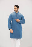 Men's Panjabi ( slim fit ) : Indigo