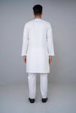 Men's Panjabi ( slim fit)  :  White & DK Purple