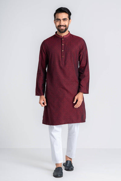 Men’s Panjabi ( slim fit ) : YELLOW GREEN , RUSTIC RED & BROWN DERBY