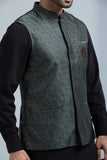 Men's Waist Coat : Forest Green