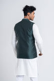 Men’s Waist coat : Green & Black