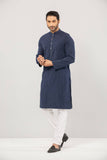 MENS PANJABI : BLUE CHARCOAL