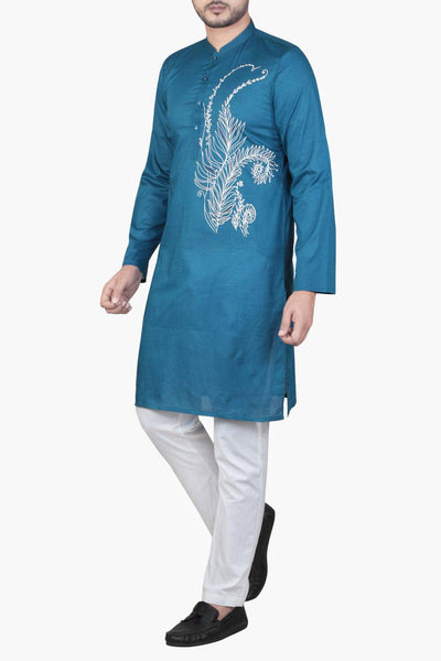 MENS PANJABI FUN BLUE