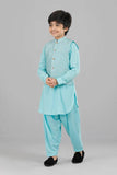 Prince Kurta Set : Sand & Sky Blue ( 4 -15 Years)