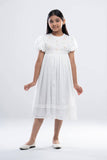 Princess's Woven Top : White (2-8 Years)