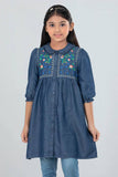 Princess Top (2-8 Years) :  Authentic Blue  I& indigo Blue