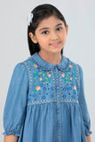 Princess Top (2-8 Years) :  Authentic Blue  I& indigo Blue