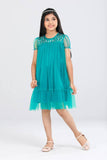 Princess Top (2-8 Years) : DK teal & Olivine