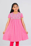 Princess top : Flamingo Pink & pale Turquoise ( 2- 8 years)