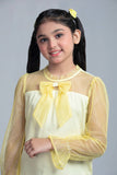 Princess Woven Top : White & Yellow (2-8 Years)