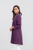 Women Ethnic Kurti : Jet Black & Plum Purple