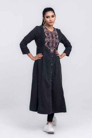 Women's Ethnic : BLACK DENIM