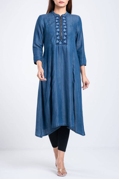 Women's ethnic : Blue Denim