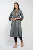 Women's ethnic : Charcoal BlackLT BEIGE & Lt Beige