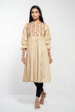 Women's ethnic : Charcoal BlackLT BEIGE & Lt Beige