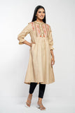 Women's ethnic : Charcoal BlackLT BEIGE & Lt Beige