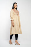 Women's ethnic : Charcoal BlackLT BEIGE & Lt Beige