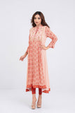 Women's Ethnic Kurta : Coral Printed & Pink Printed