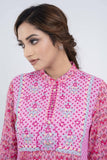 Women's Ethnic Kurta : Coral Printed & Pink Printed