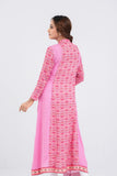 Women's Ethnic Kurta : Coral Printed & Pink Printed