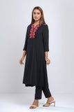 Women's Ethnic Kurta : Jet Black