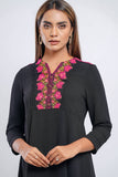 Women's Ethnic Kurta : Jet Black