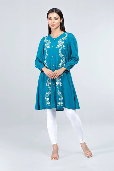 Women's Ethnic Kurti : Deep Lagoon