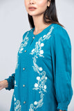 Women's Ethnic Kurti : Deep Lagoon