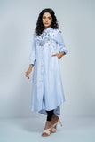 Women's Ethnic : LT Blue Stripe