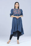 Women's Ethnic : Midnight navy & Stone Blue