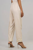 Women's Ethnic Pant: White