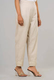 Women's Ethnic Pant: White