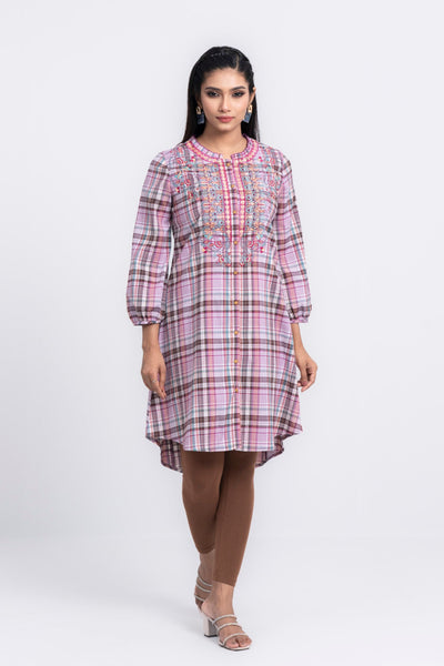 women's Ethnic : Pink stripe