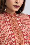 Women's Ethnic : Rose Red  & Chili Pepper Printed