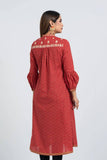 Women's Ethnic : Rose Red  & Chili Pepper Printed