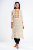 Women's Ethnic : Vanilla Printed & Candle lt peach  Printed