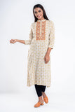 Women's Ethnic : Vanilla Printed & Candle lt peach  Printed