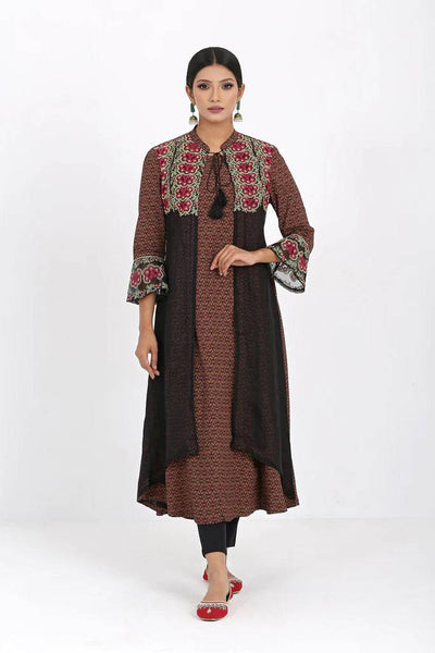 Women's Ethnic : Z black Printed & Rooibos Tea