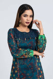 Women's Kurti : Black Bean & Shaded Spruce