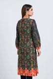 Women's Kurti : Black Bean & Shaded Spruce