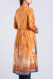 Women's Kurti : Cream white & Golden Yellow