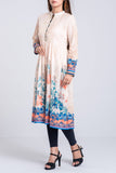 Women's Kurti : Cream white & Golden Yellow