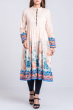 Women's Kurti : Cream white & Golden Yellow